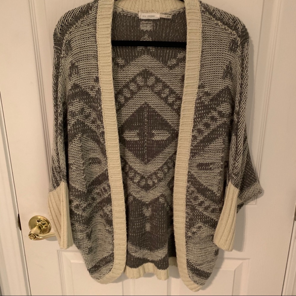 Aztec printed cardigan